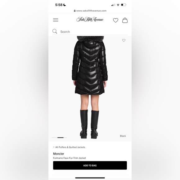 NWT Moncler Fulmarre Faux Fur-Trim Jacket - Picture 3 of 14